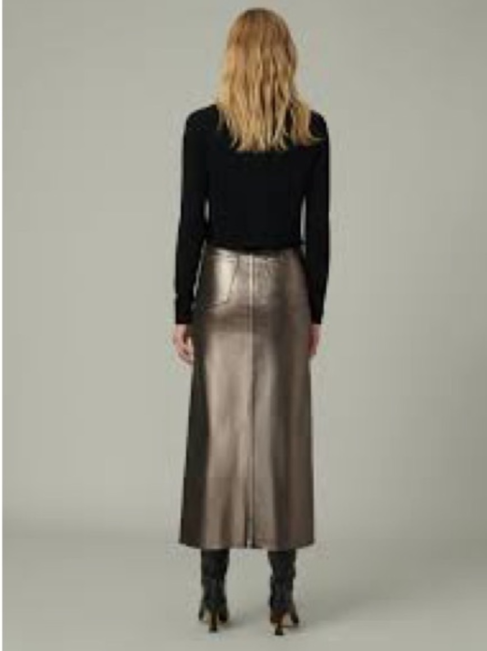 Joe's Jeans Metallic Bronze Maxi Skirt